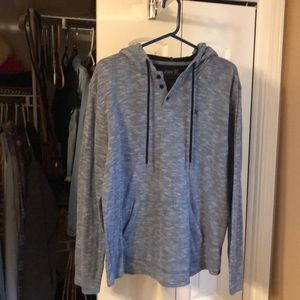 Hurley quarter button hoodie